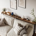 thumbnail image 1 of KTENME Narrow Console Table, Slim Sofa Table with Metal & MDF, Industrial Hallway Table for Entryway, Foyer, Retro, 1 of 8