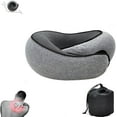 thumbnail image 1 of 2024 New Neck Pillow, Travel Neck Pillow, Aircraft Memory Foam Travel Neck Pillow (Grey), 1 of 6