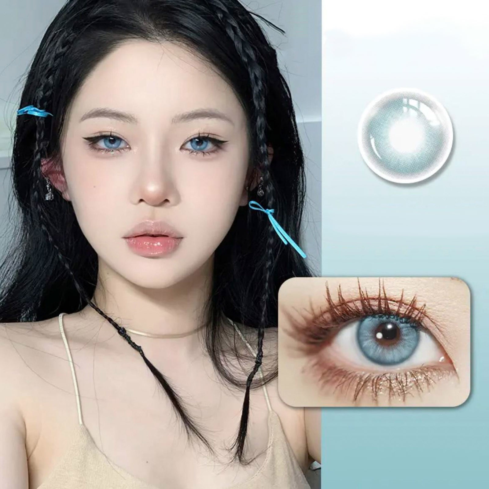 2024 New Non-Prescription Colored Contact Lenses 1ml Halloween Party ...