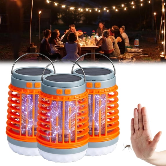 2024 New Outdoor Waterproof Mosquito Lamp, Portable 3 in 1 Cordless Mosquito Lamp, Suitable for Home Garden, Camping, Picnic