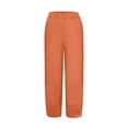 2024 New Pant Cotton Women Waist Womens Casual Pants High Waist Self