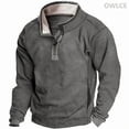 thumbnail image 1 of 2024 New Pattern print casual polo collar zip men's sweater hoodie menswear, 1 of 6