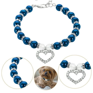 2024 New Pearls and Diamonds Dog Sequin Bow Tie Pet Collar Pet Dog Chain Foggy Dog Bow Tie Cat Collar Adjustable Dog Cat Call Bell Collar Diamond Flash Dog Bow Ties for Small Dogs Collar