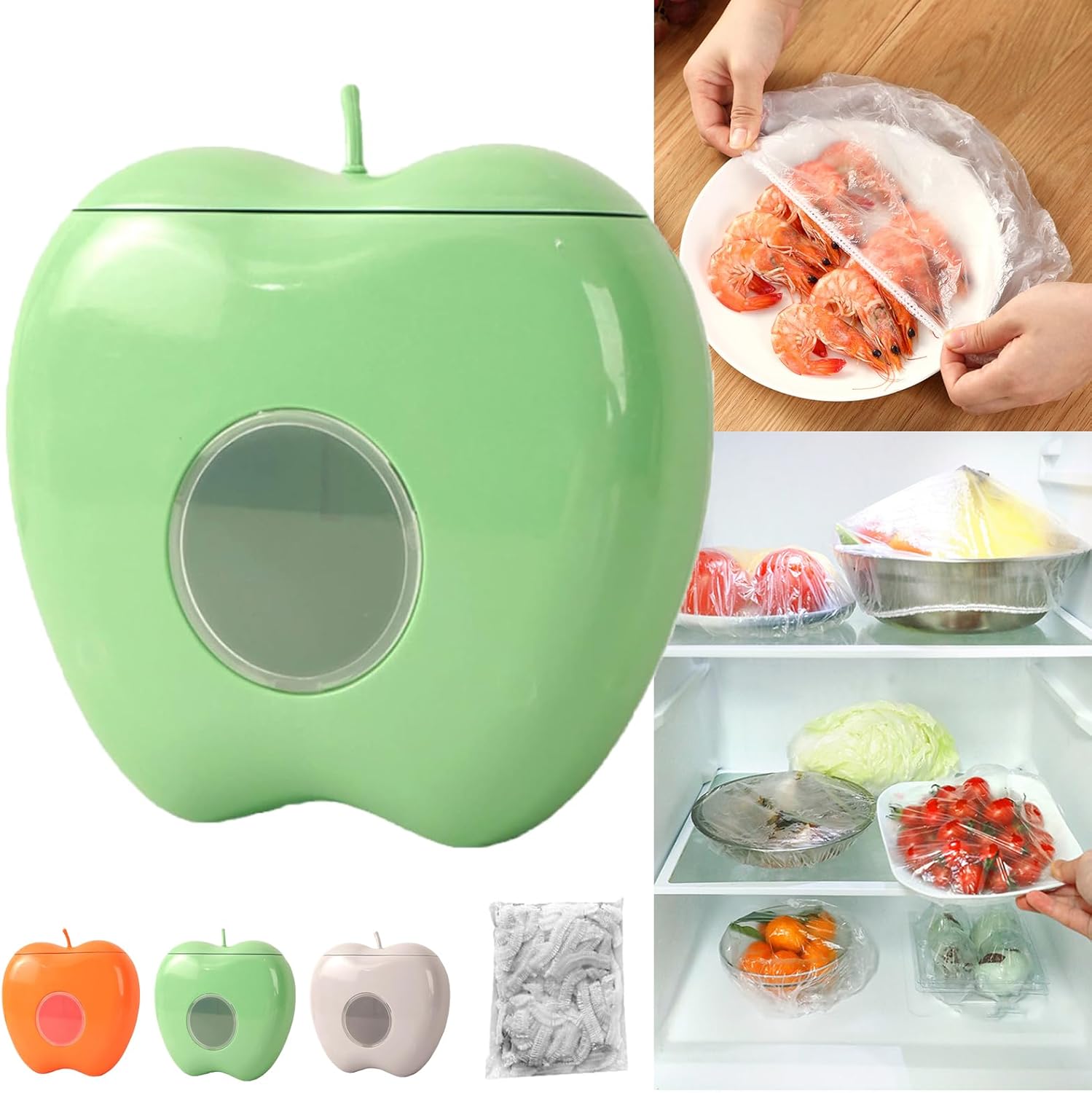 2024 New Plastic Wrap Storage Box Dispenser, Thickened Cling Film