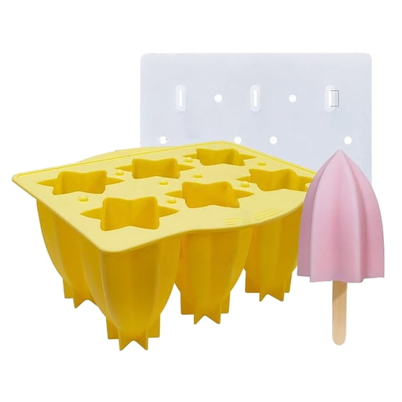 2024 New Mould Star Fruit Shape, Silicone Material Non-Stick Easy Demold for Kids Homemade Ice Pops