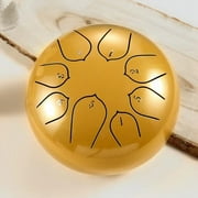 Rain Drum, 6-Inch 8 Note with Pocket Stick Music Book, Outdoor Rain Drum, Outdoor Garden Rain Drum, Outdoor Rain, Steel Tongue Drum (Blue)