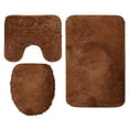 2024 New Releases Toilet Seat Mat 3 Piece Bathroom Rug Set Toilet