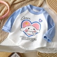 2024 New Sanrio Children Autumn Clothes Kawaii Cartoon Kuromi