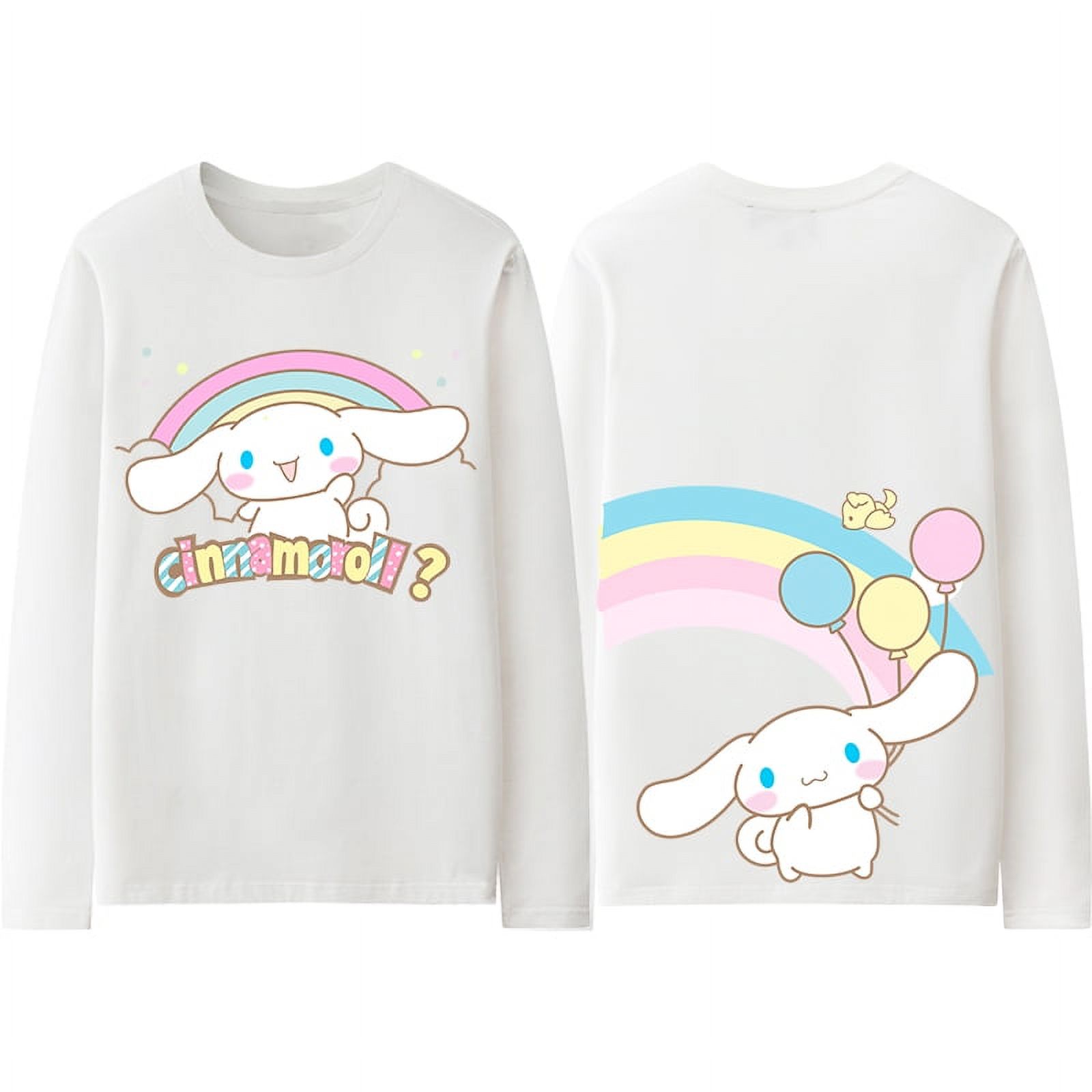 2024 New Sanrio Laurel Dog Long Sleeve Tshirt Female Autumn Girl Big