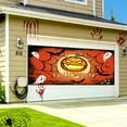 2024 New Scary Happy Pumpkin Happy Banner For Purple Party Garage