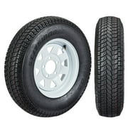 2024 New Set of 2 ST205/75D14 Trailer Tires, 6PR Load Range C, 14in Fuel-Saving Designed Trailer Tires for Travel/Camper/Landscape/Cargo/Utility/Boat/Horse/Farm