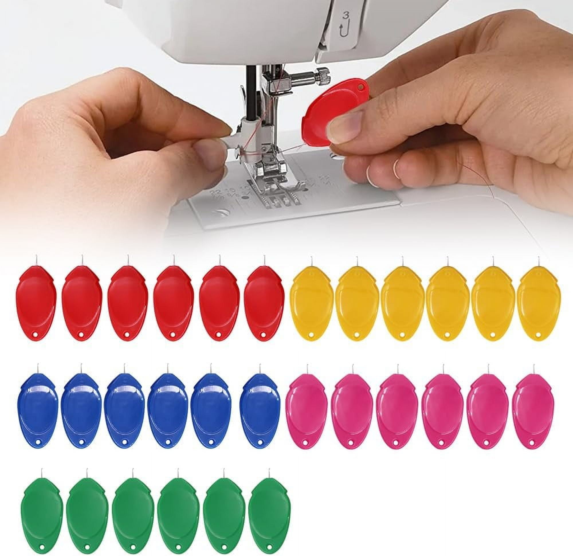 2024 New Sewing Machine Needle Threader, Sewing Needle Threader Tools Loop Wires Threaders for Hand Sewing Machine Sewing, Small Eye Needle Threader for Sewing Crafting (10)