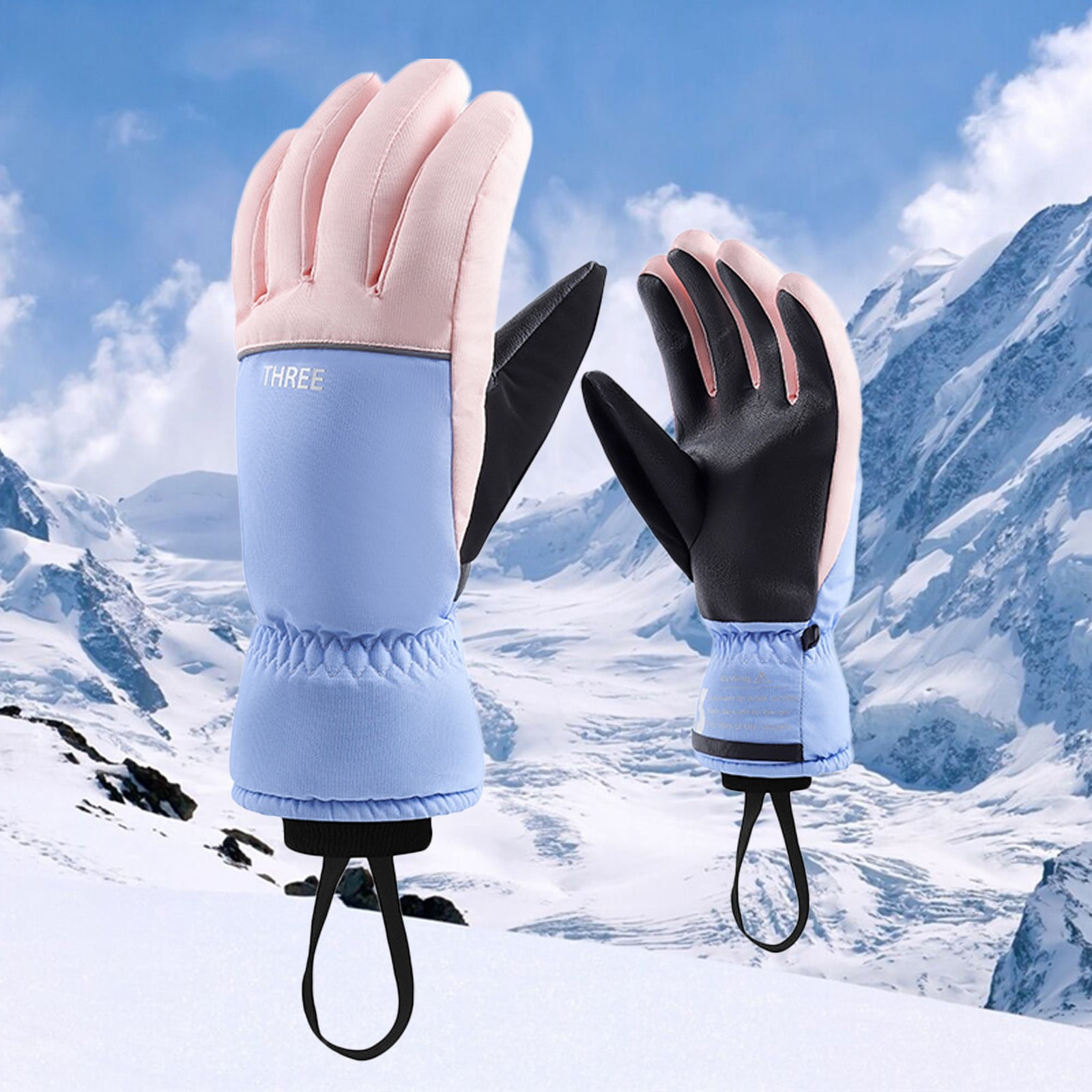 2024 New Ski Gloves For Men And Women Windproof Non Warm And Cold