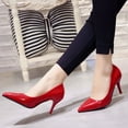 2024 New Solid Color Pointed Toe High Heels Casual Fashion Versatile