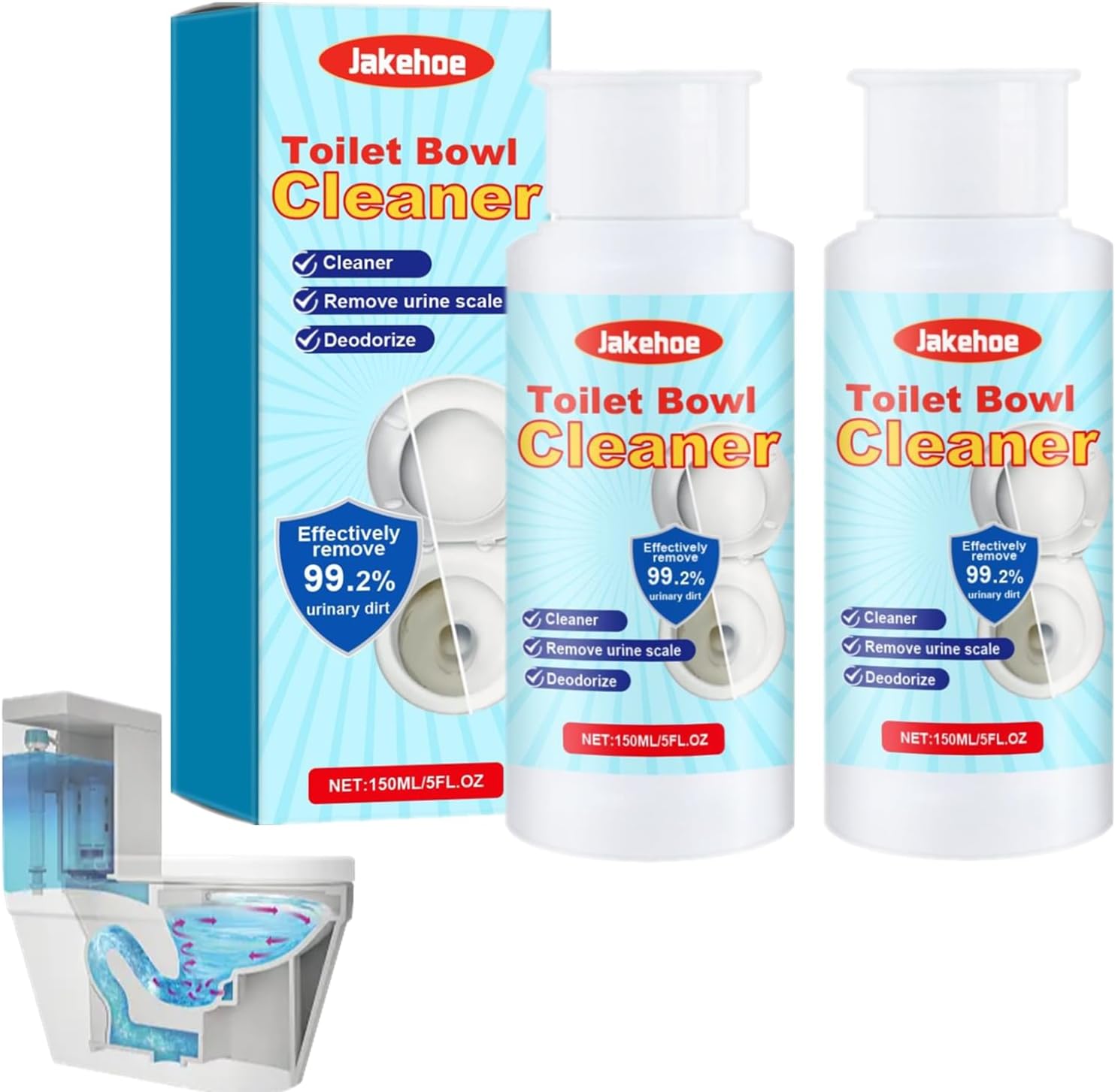 2024 New Splash Foam Toilet Cleaner, 5.29oz Toilet Active Oxygen Agent