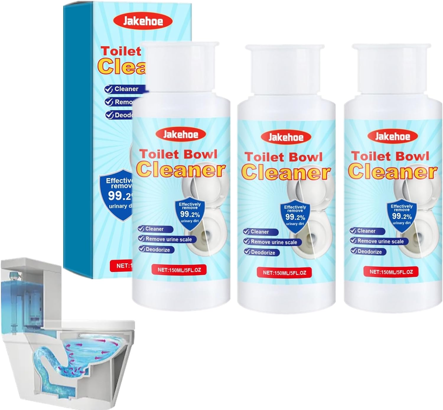 2024 New Splash Foam Toilet Cleaner, 5.29oz Toilet Active Oxygen Agent