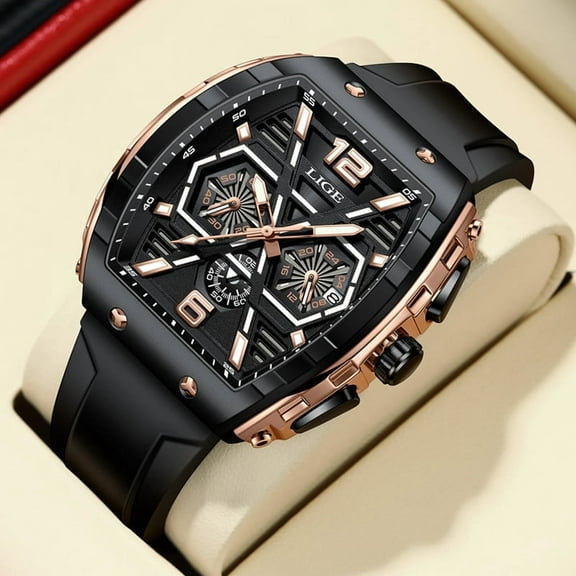 2024 New Sports Watch Men Top Brand Luxury Mens Watches Business Waterproof Military Analog Qua Mens Watch Mechanical Watch Men's Automatic Chronograph Watch Waterproof Dress Watch Stainless Steel