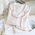 2024 New Spring and Autumn Women's Pajamas Long Sleeve Long Pants 2