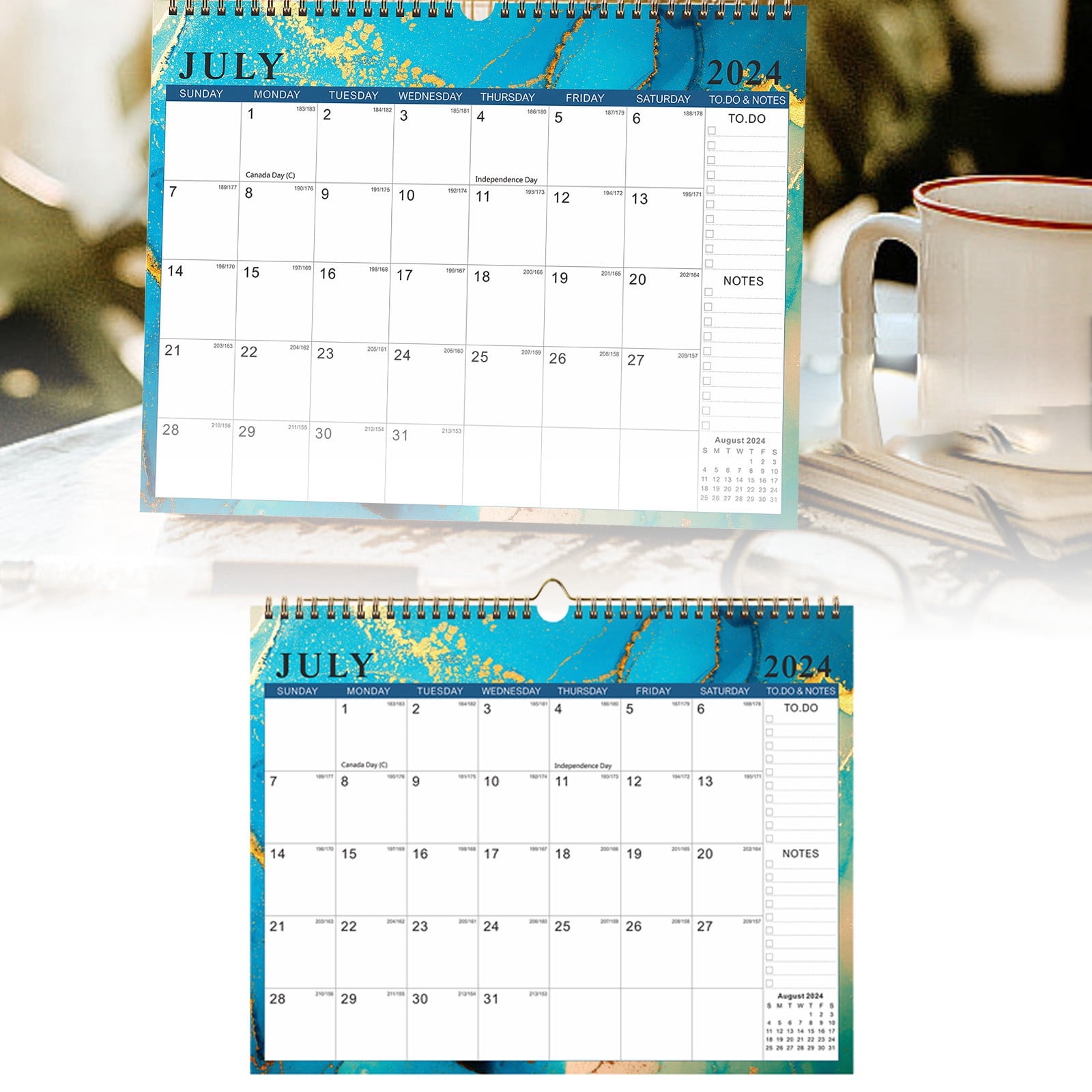 2024 New Stay Organized & Stylish Trendy 2024 2025 Calendar For