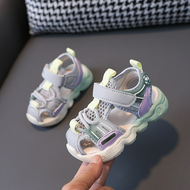 2024 New Summer Baotou Anti Kick Baby Girl Shoes 612 Months Children's