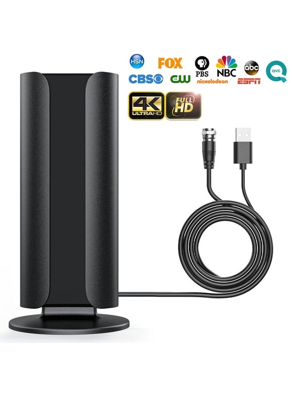 2024 New TV Antenna, HD Indoor HDTV Antenna, 150 Miles Range Reception Support 4K VHF UHF 1080p Indoor HDTV Television for Free Local Channels with 16.5ft Coaxial Cable