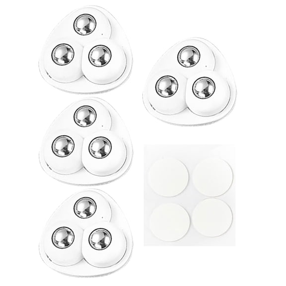 2024 New Three-bead Universal Wheel Storage Box Bedside Table Ball Bearing High Bearing Household Hardware Accessories Small Pulley