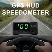 2024 New Universal Digital Gps Speedometer Car Hud Up Display With Speed Alert Fatigue Driving Alarm For All Cars Truck