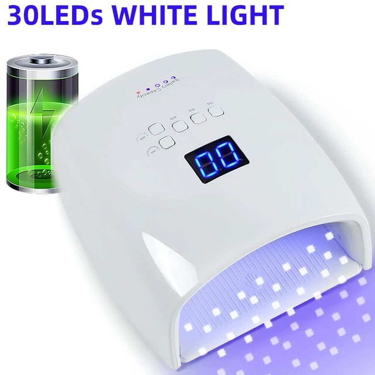 2024 New Upgrade 128W Rechargeable Nail Lamp Built-in Battery Powerful Wireless Nail Dryer For Manicure Cordless Nail UV LED Lamp
