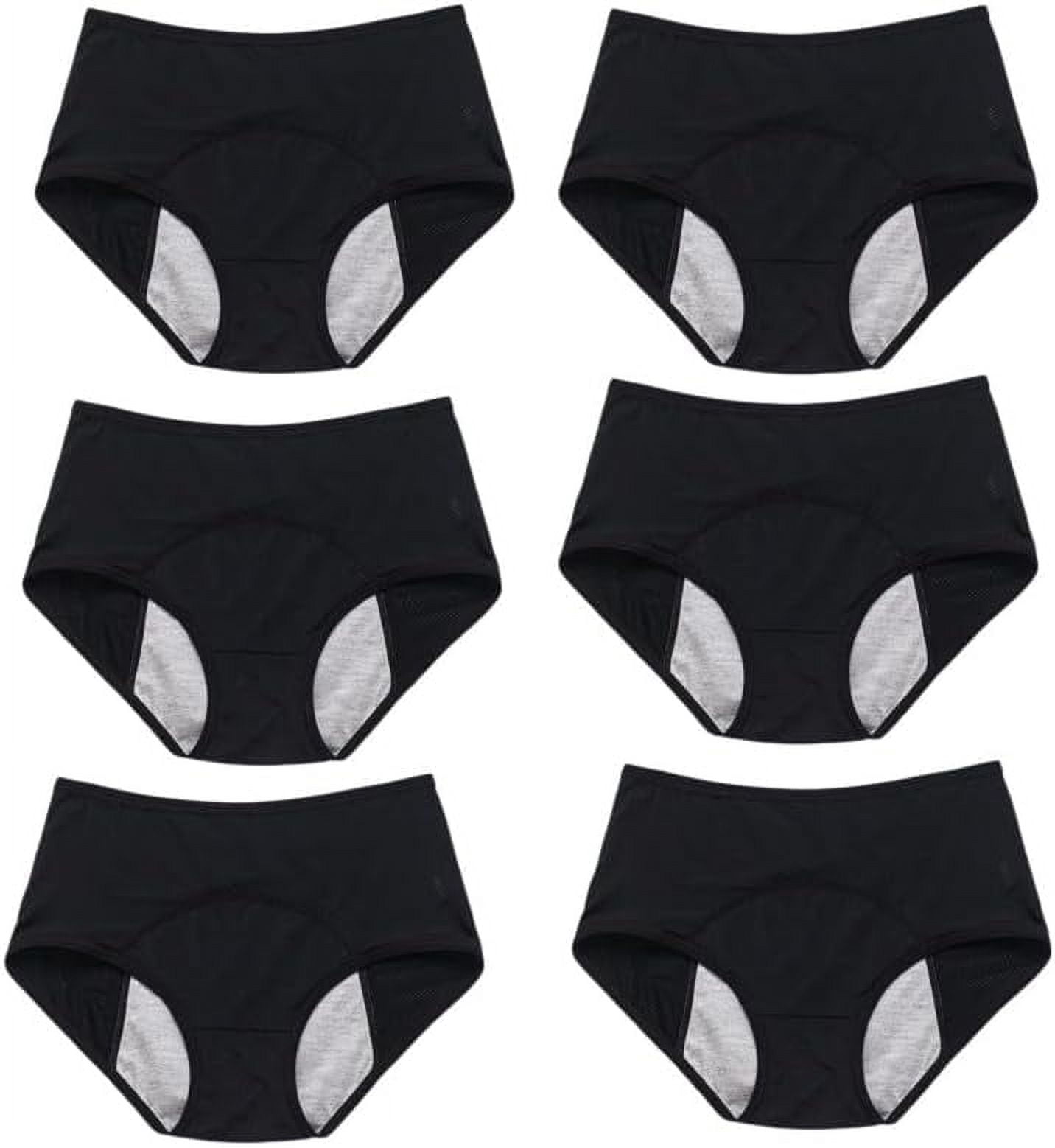 2024 New Upgrade High Waist Leak Proof Panties 6 Pcs Plus Size Panties