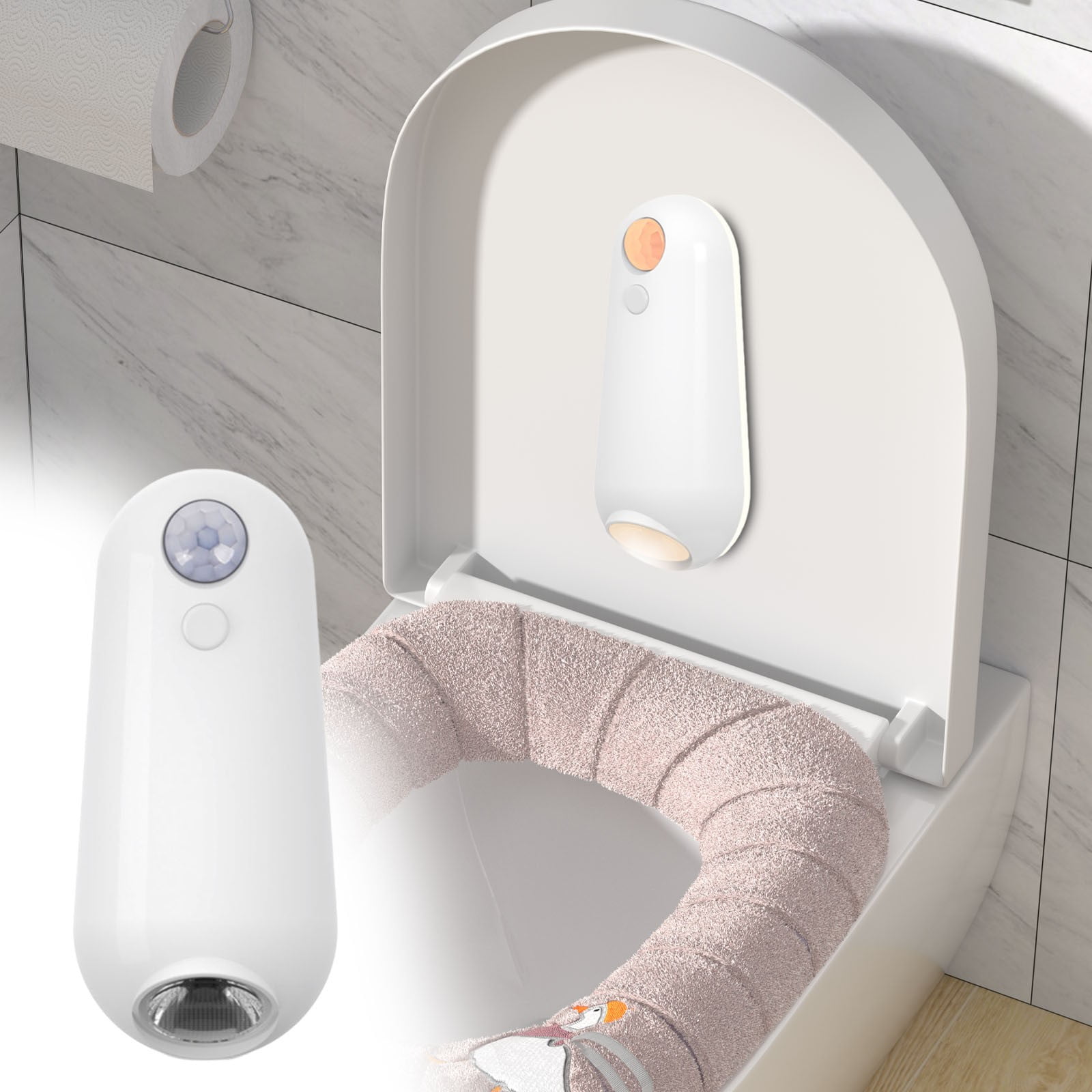 2024 New Upgrade New Rechargeable Light GRB Light Bulb Design Human Body Sensor Light Led Foot