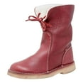 2024 New Vintage Buttery Soft Waterproof Wool Lining Boots for Women