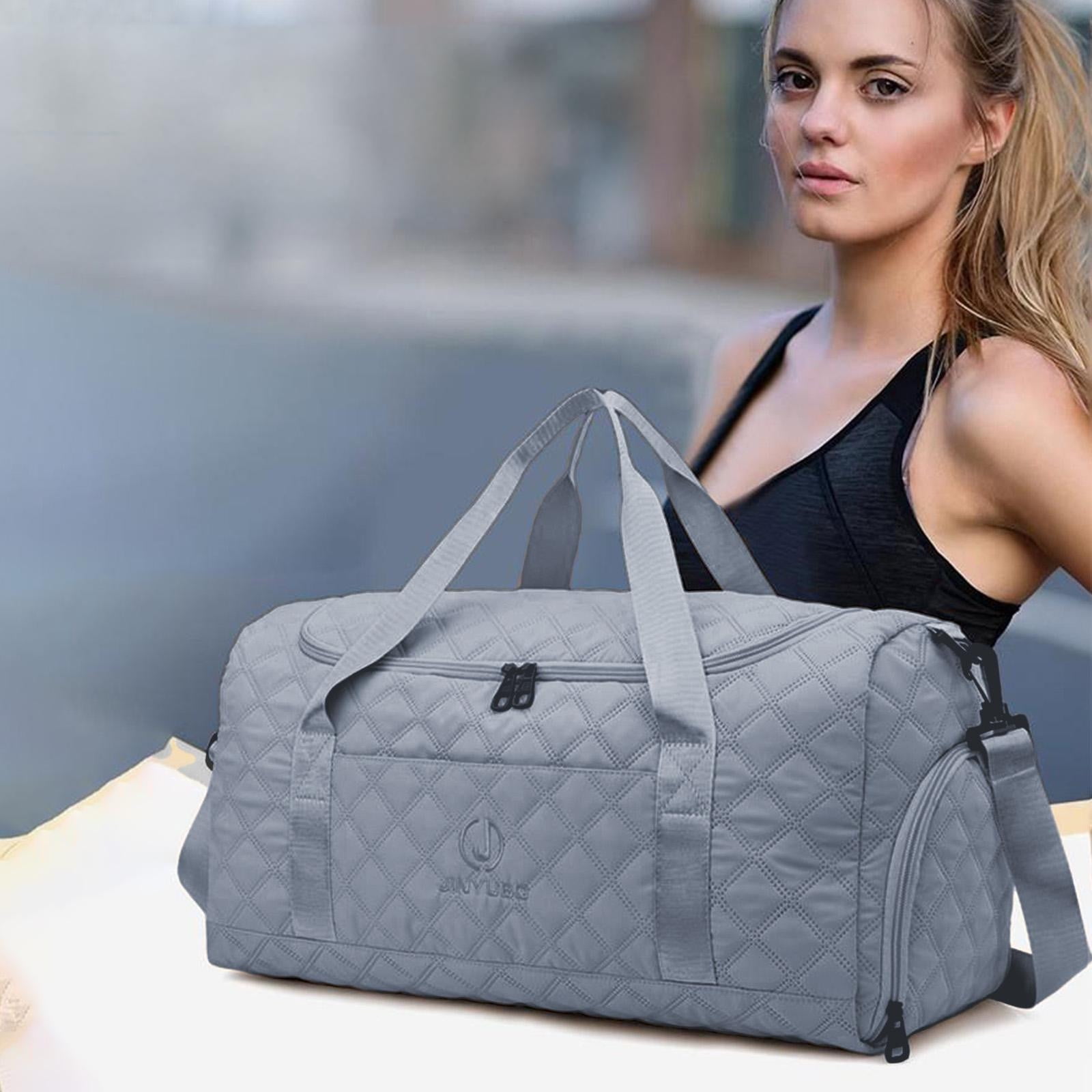 Goth Bat Quilted Weekender Duffle Bag - Travel Carry On With Toiletry Bag, Luggage Strap, Gym & Overnight Bag