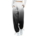 2024 New Women Gradient Print Bottom Women Pants Casual Work Sweatpants