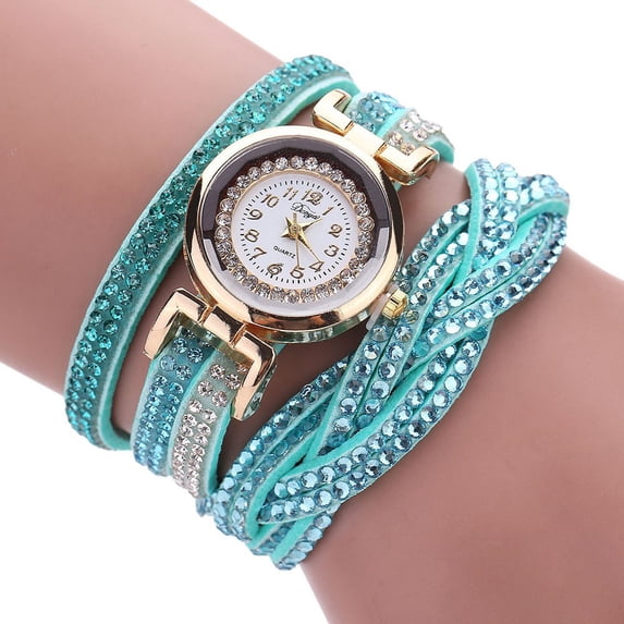 2024 New Women Luxury Crystal Women Wrist Watch Band Gold Bracelet Quartz Wristwatch Wrist Watch for Men Digital Watches under 50 Wrist Watch Straps for Men Watch Band Metal