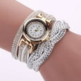 thumbnail image 1 of 2024 New Women Women Simple Watches for Women Gold Bracelet Quartz Wristwatch Womens Fashion Watches for Men with Large Wrists Watches for Blind Women Times Easy Reader Watch, 1 of 2