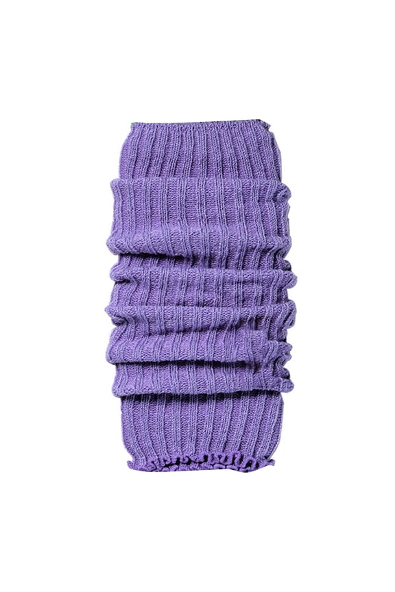 2024 New Women's Solid Color Foot Leg Warmers plus Size Warmers Party Thick Leg Striped Leg Warmers Thigh High Warmers Colored Fluorescent Wool Dog Leg Warmers Set Knitted Socks Toddler Leg Warmers