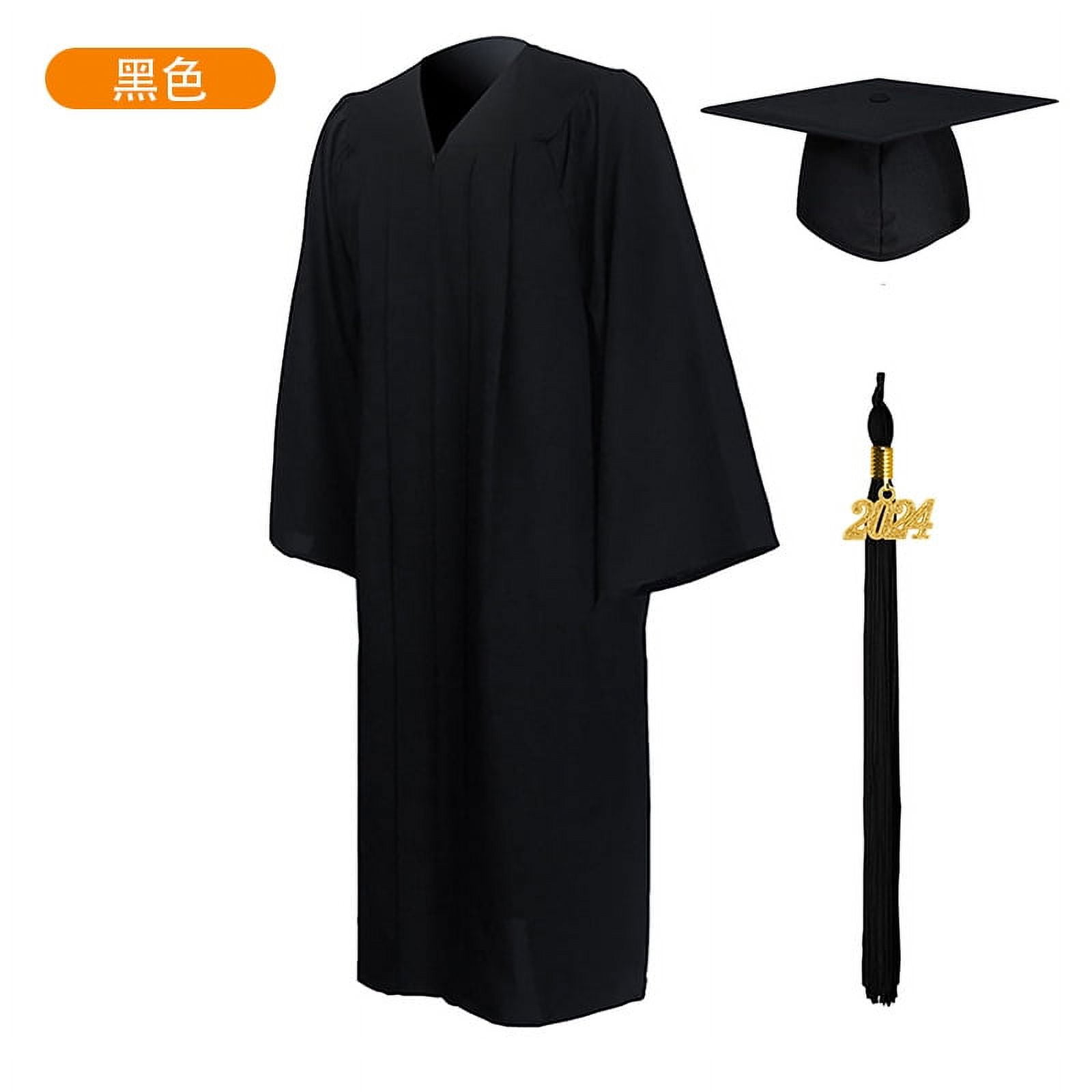 2024 New Woven Academic Clothing American Adult Graduation Clothing University Degree Clothing
