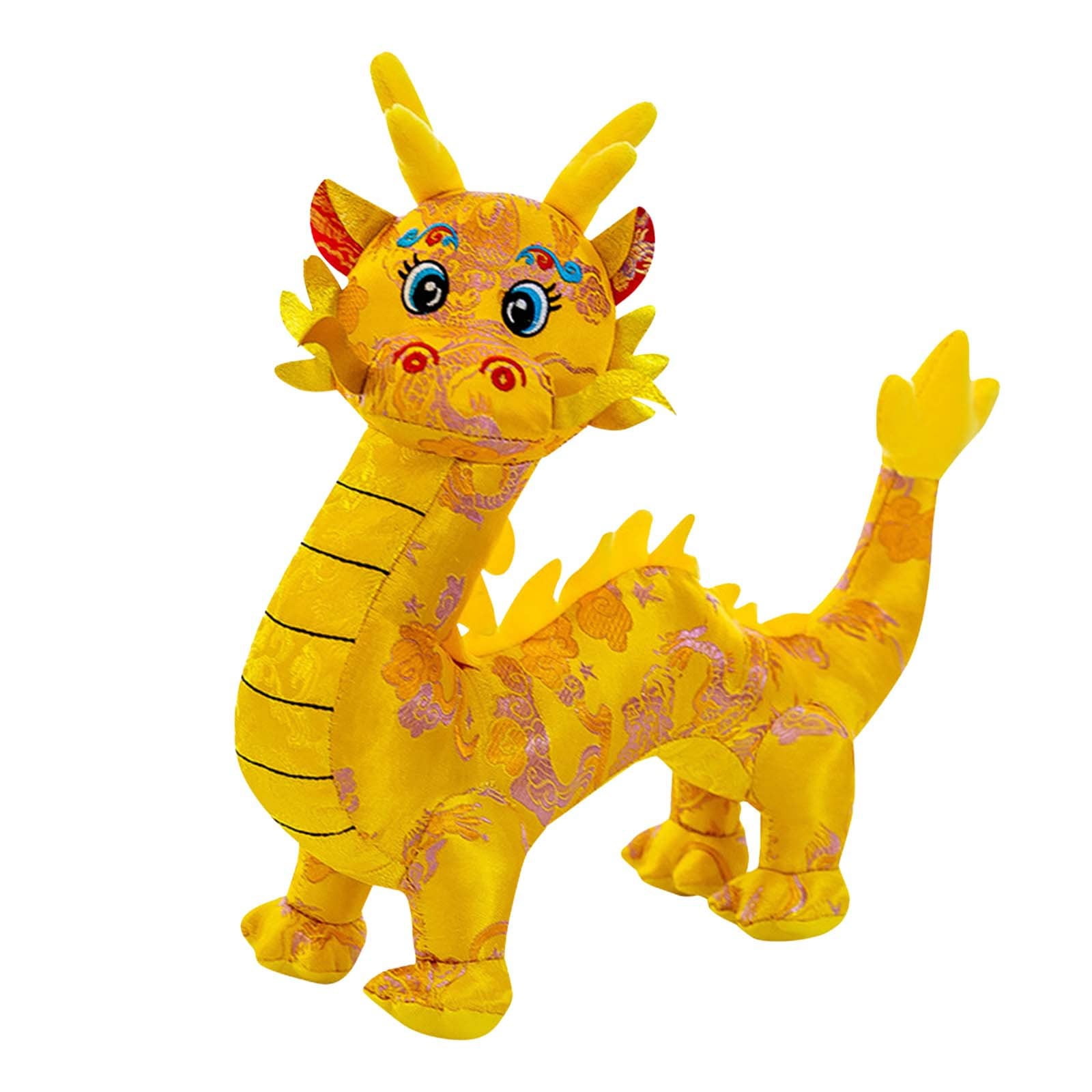 2024 New Year Chinese Dragon Satin Cloth Doll Dragon Doll Plush Toy