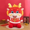 thumbnail image 1 of 2024 New Year Chinese Zodiac Dragon Plush Toy Cute Stuffed Red Dragon Mascot Plushies Doll Soft Pillow for Kids New Years Decor, 1 of 8