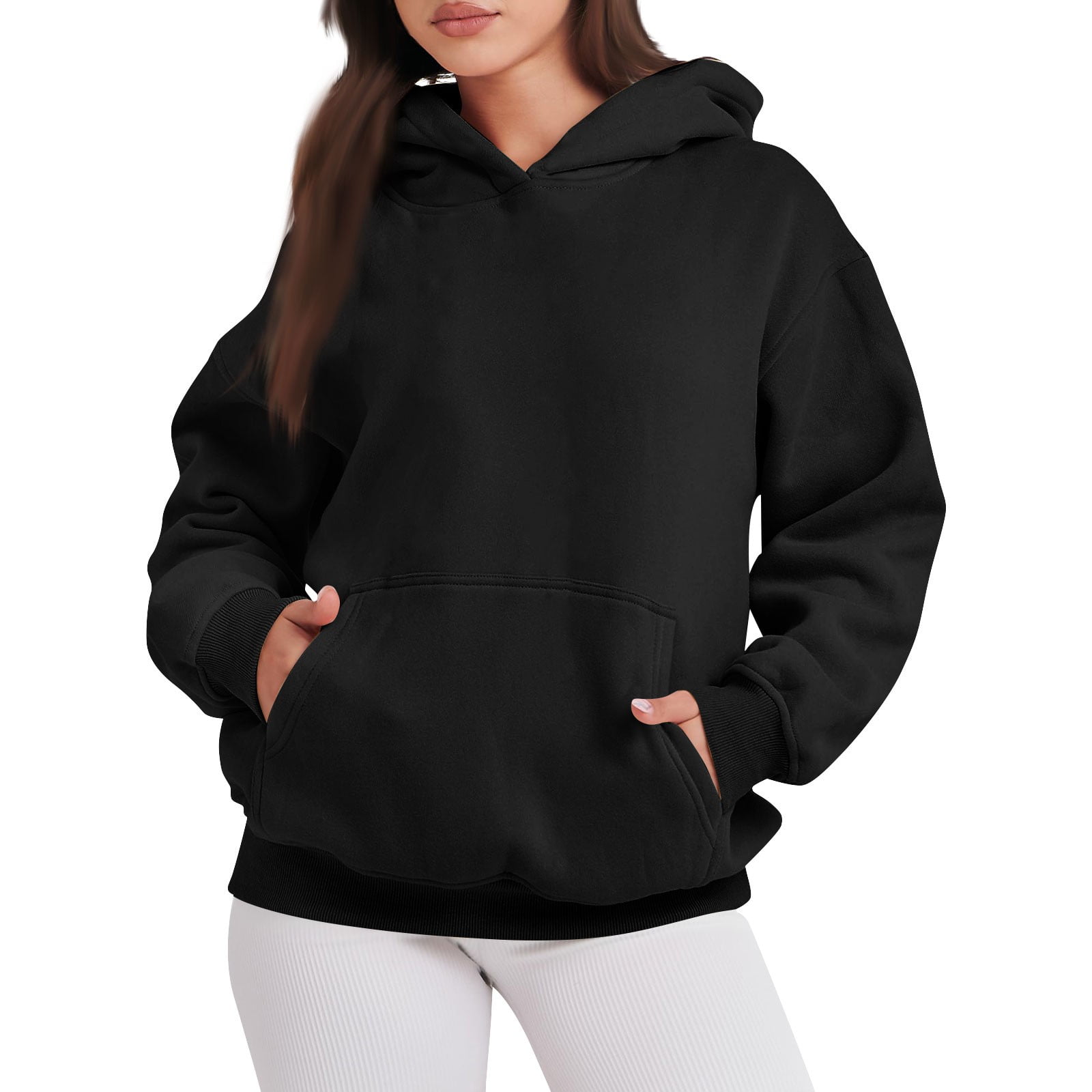 Women's Oversized Fleece Hoodie - Women's Sweaters & Sweatshirts - New In  2024