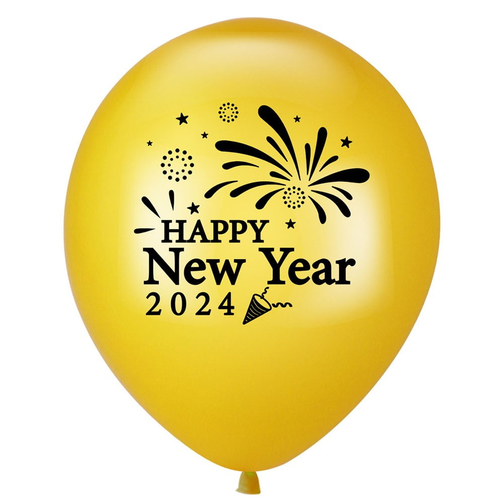2024 New Year Party Decoration Balloons Happy Newyear Balloons (gold