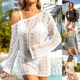 thumbnail image 1 of 2024 New Year Reset AXXD Womens Cover Ups Bathing Suit Knit Cover Up Beach Pool Swimwear Crochet Dress, 1 of 9