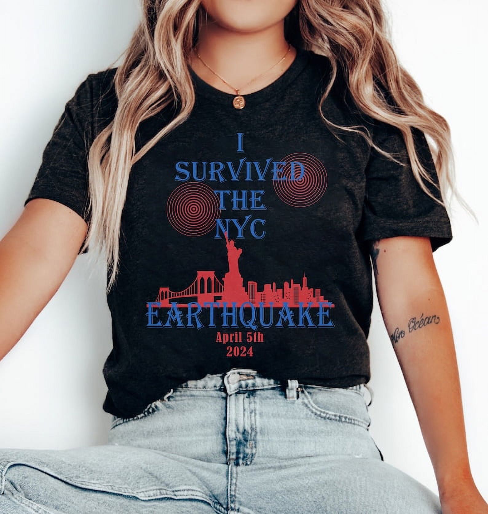 2024 New York City Earthquake Shirt, I Survived the NYC Earthquake Tee ...