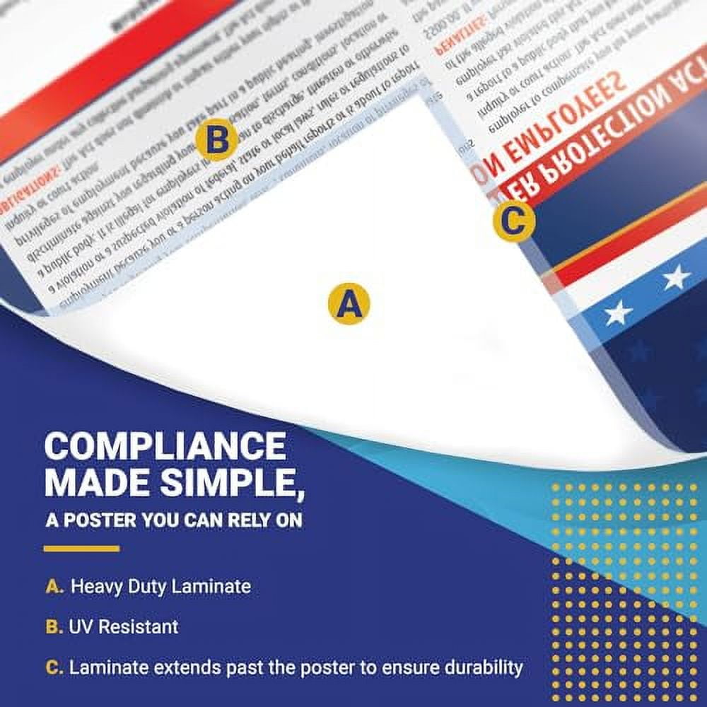 2024 New York State and Federal Labor Laws Poster OSHA Workplace