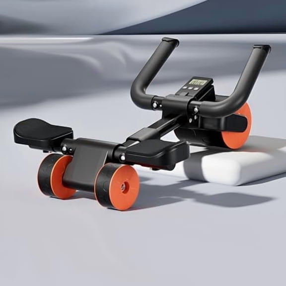 2024 New ab Wheel Roller with Elbow Support Adjustable Automatic Rebound Abdominal Wheel Roller for Core Work Out Fitness$$Sport & Recreation Other