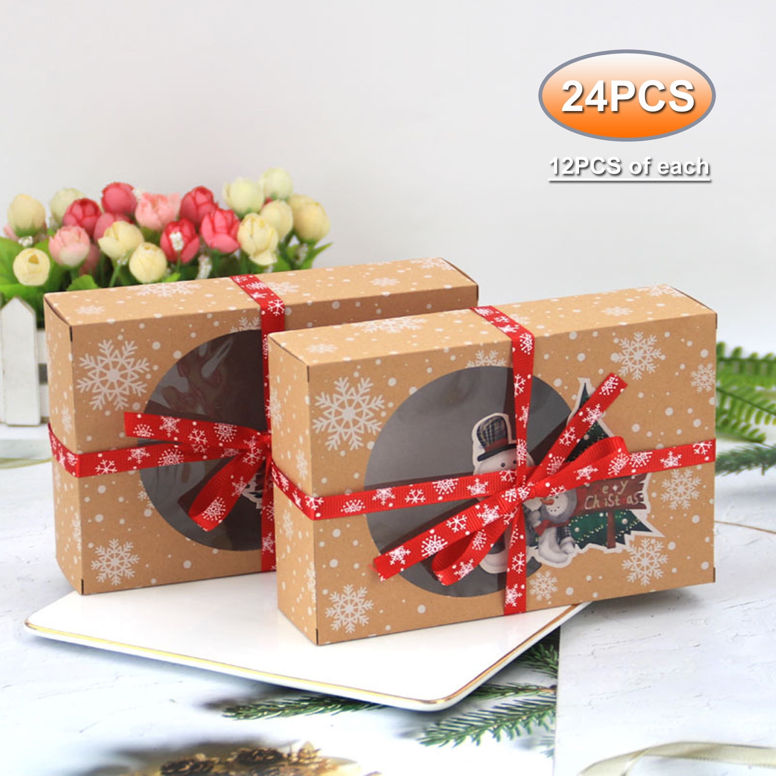 2024 New christmas decorations clearance 24PCS Christmas Cookie Gift