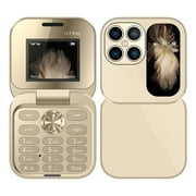 2024 New i17 PRO Mini Flip Mobile Phone 2 SIM Card Small Display Foldable Cell Phone, Unlocked Flip Phone 2G Flip Cell Phone for Seniors, Gift for Father's Day/Mother's Day Gifts