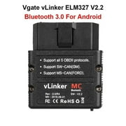 2024 New v-Linker MC+ ELM327 Bluetooth 4.0 OBD 2 OBD2 ELM 327 wifi Car Diagnostic For Android/IOS Scanner Auto Tool PK OBDLINK