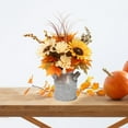 2024 NewAutumns Color Tin Bucket Simulation Sunflower Arrangement