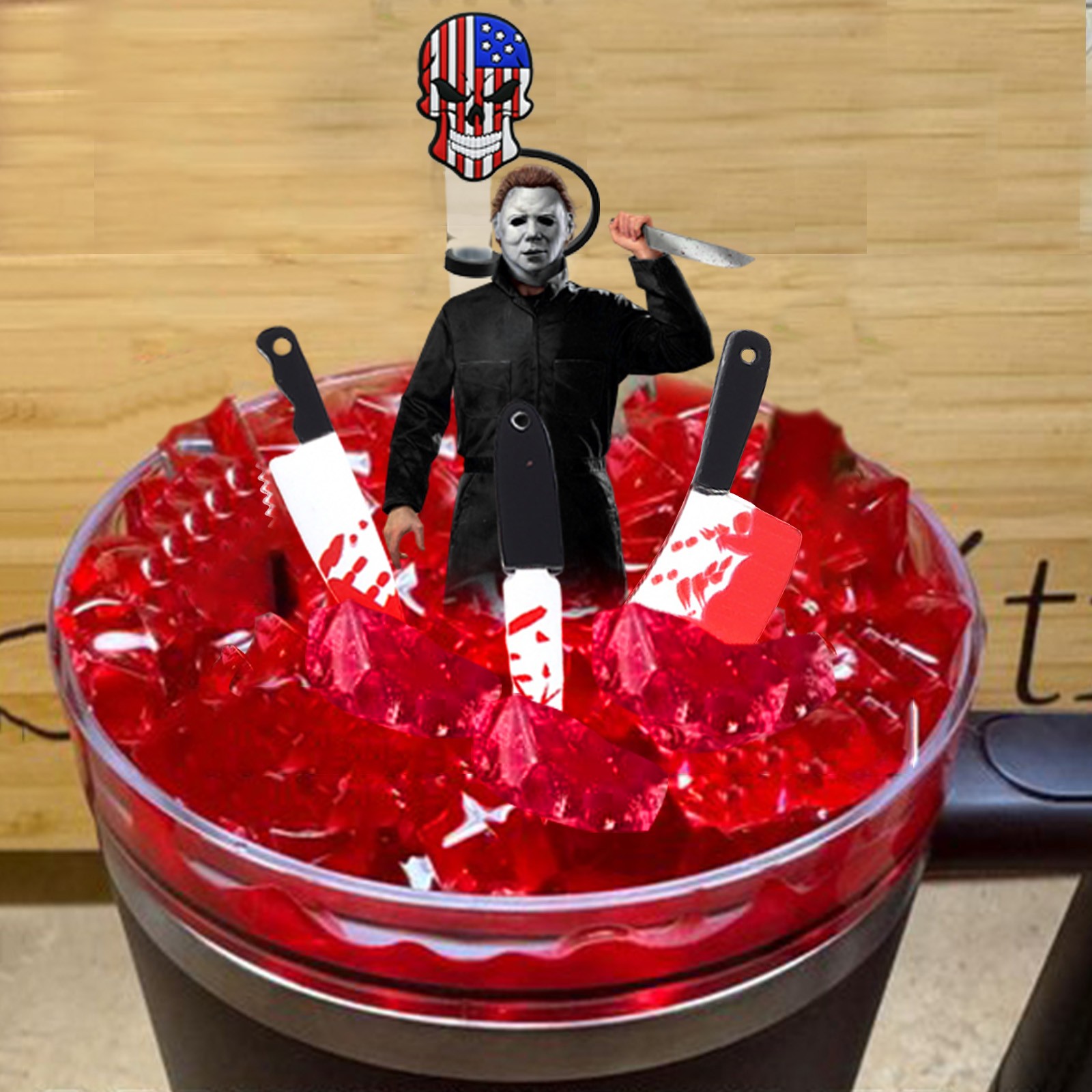 2024 Newest 1Set Cartoon Character Straw Hat With DIY Acrylic Red And